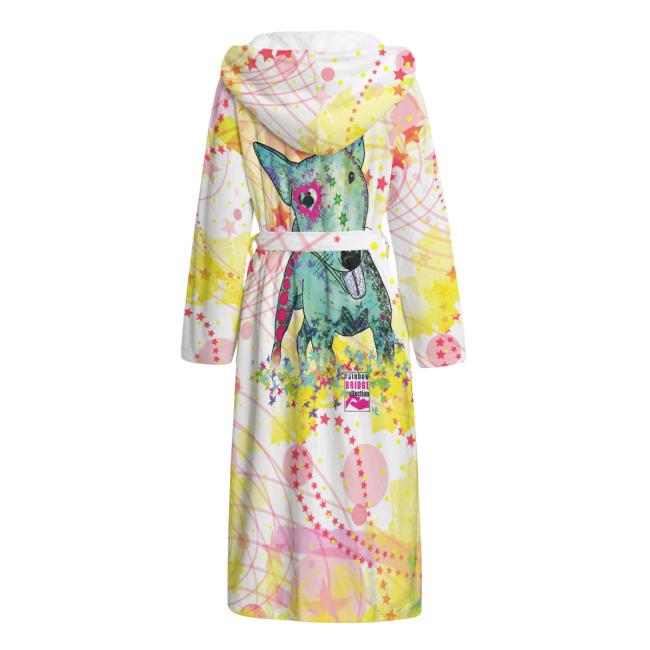 Preview: Bunter Bademantel Paul aus Flanell – flauschig & farbenfroh, Größen S–2XL